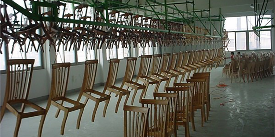 木椅喷涂生产线
